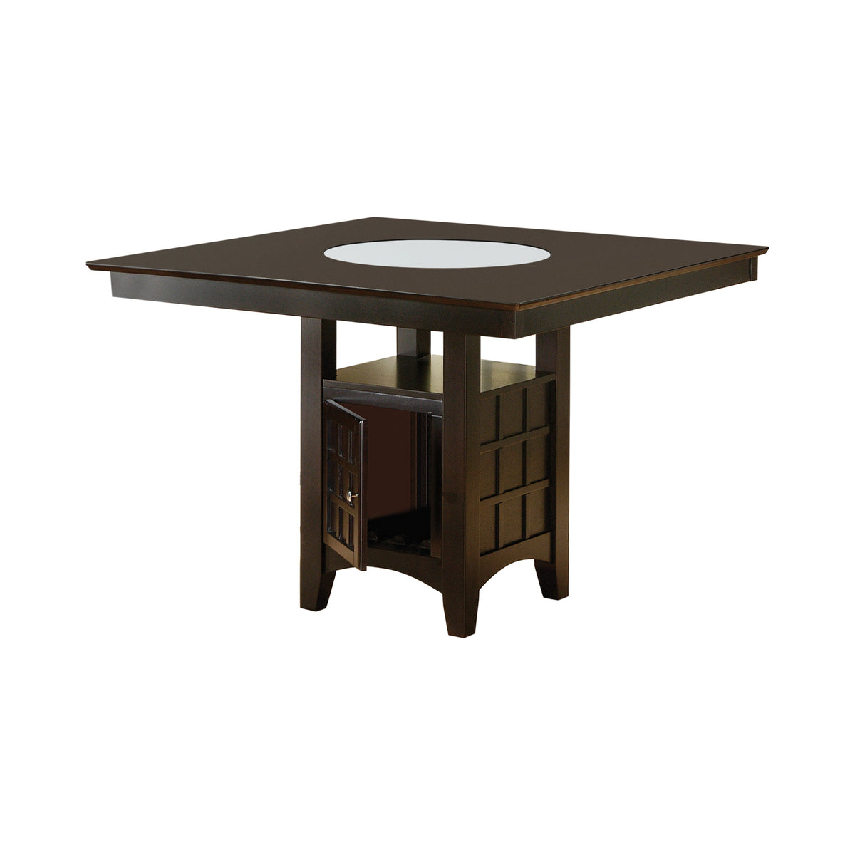 Gabriel Storage Counter Height Table Cappuccino