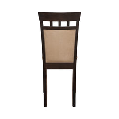 Gabriel Upholstered Side Chairs Cappuccino and Tan (Set of 2)