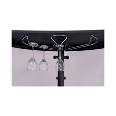 Amarillo 2-tier Bar Unit Black and Chrome