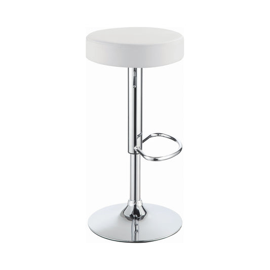 Ramses 29? Adjustable Bar Stool Chrome and White