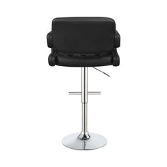 Brandi 29? Adjustable Height Bar Stool Black and Chrome