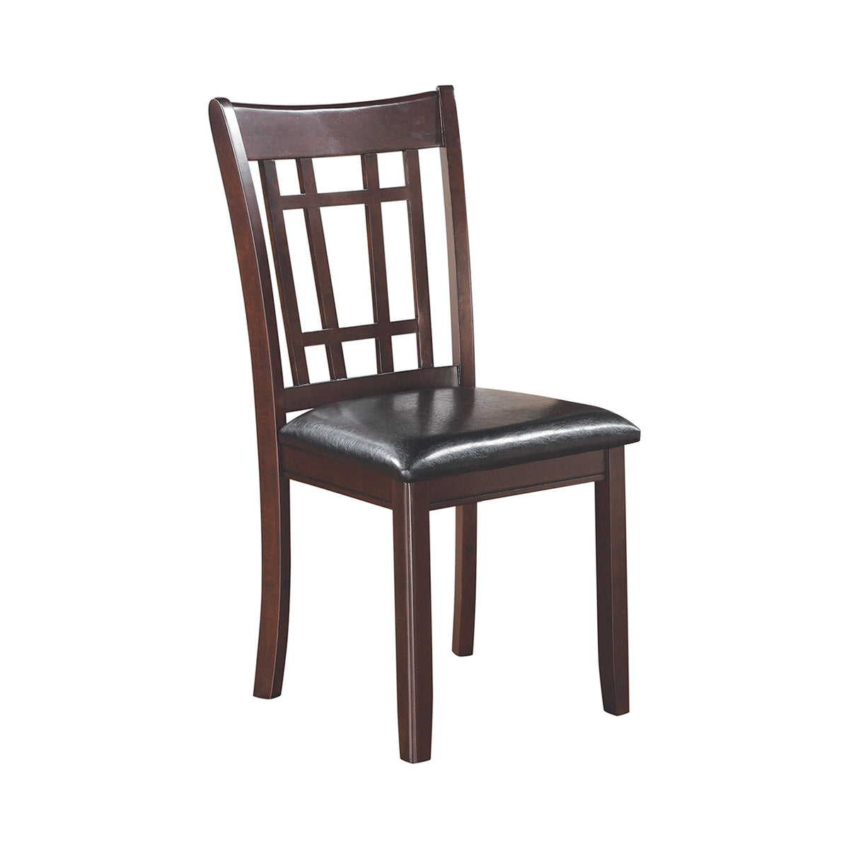 Lavon Padded Dining Side Chairs Espresso and Black (Set of 2)