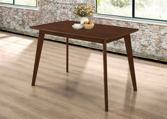 Kersey Dining Table with Angled Legs Chestnut