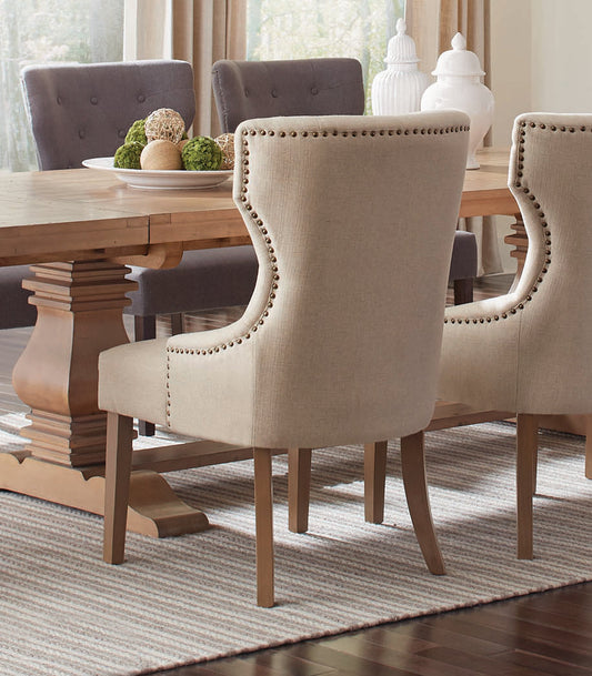 Baney Tufted Upholstered Dining Chair Beige