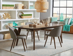 Malone Oval Dining Table Dark Walnut