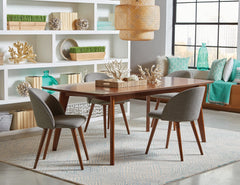 Malone Oval Dining Table Dark Walnut