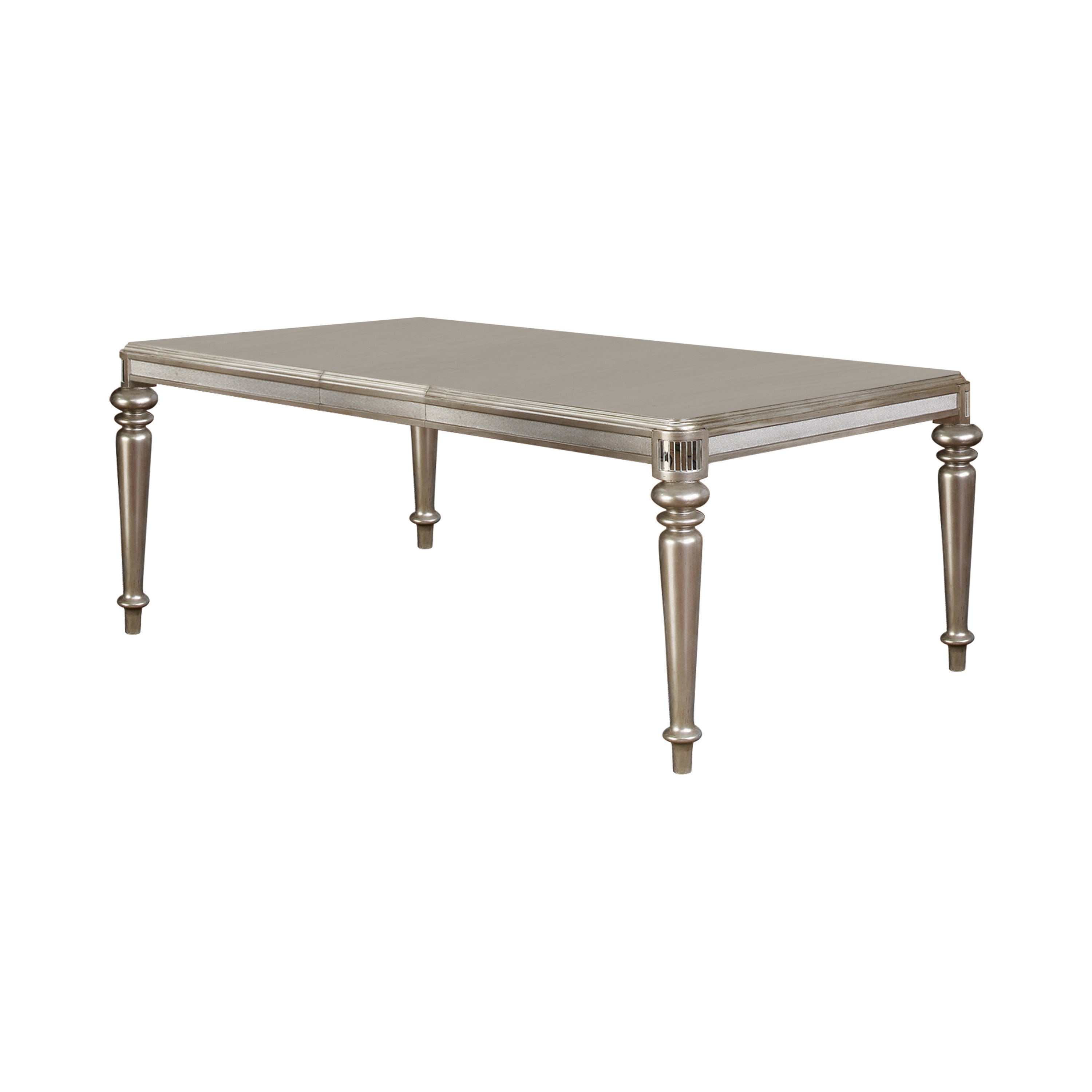 Danette Dining Room Set Metallic Platinum