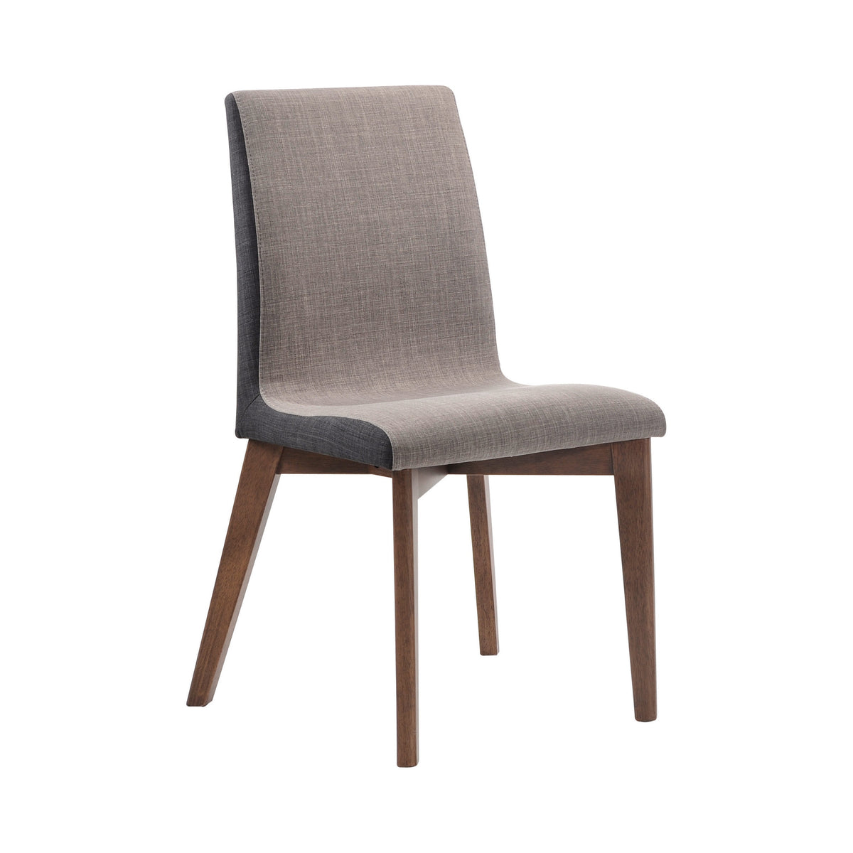 Redbridge Upholstered Side Chairs Grey and Natural Walnut (Set of 2)