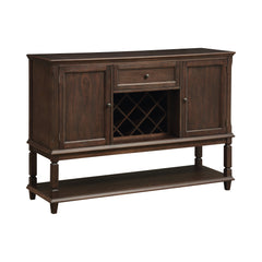 Parkins Server with  Lower Shelf Rustic Espresso