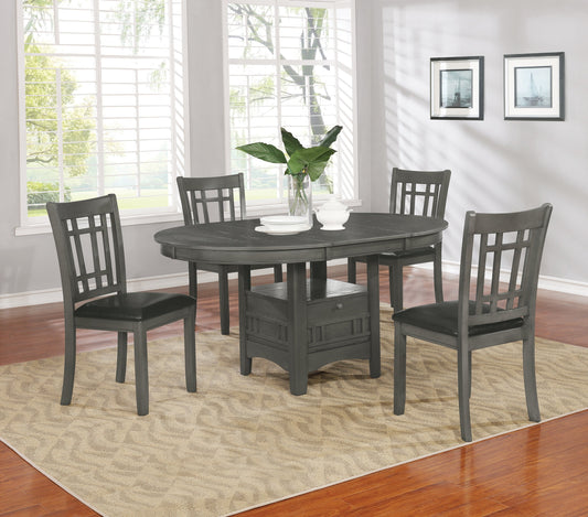 Lavon 5-piece Dining Set Medium Grey