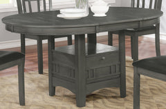 Lavon Dining Table with Storage Medium Grey