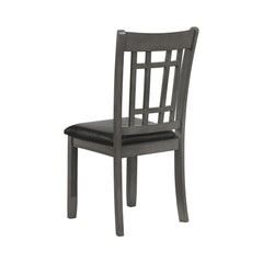 Lavon Padded Dining Side Chairs Espresso and Medium Grey (Set of 2)