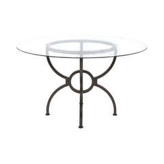 Aviano Dining Table Base Gunmetal