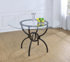 Aviano Dining Table Base Gunmetal