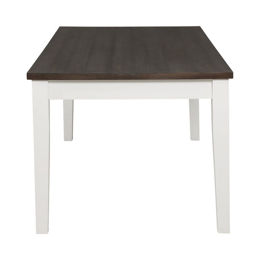 Kingman 4-drawer Dining Table Espresso and White