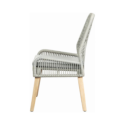 Nakia Woven Back Side Chairs Grey (Set of 2)