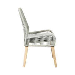 Nakia Woven Back Side Chairs Grey (Set of 2)