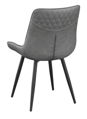 Brassie Upholstered Side Chairs Grey (Set of 2)