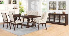 Brockway Cove Trestle Dining Table Antique Java