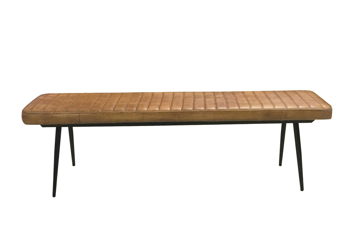 Misty Cushion Side Bench Camel and Black