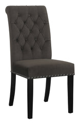 Alana Upholstered Tufted Side Chairs with Nailhead Trim (Set of 2)