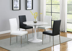 Matson Upholstered Dining Chairs Black (Set of 4)