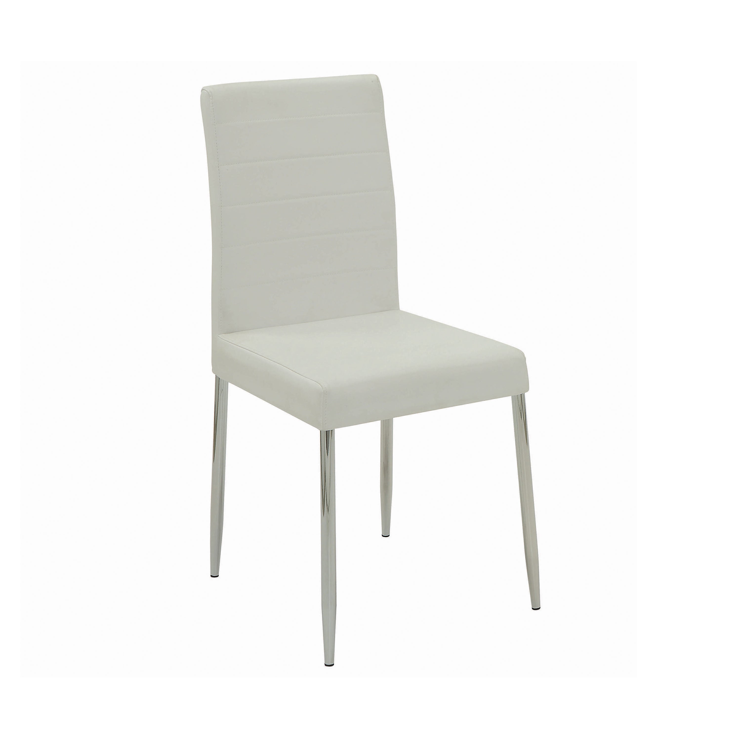 Matson Upholstered Dining Chairs White (Set of 4)