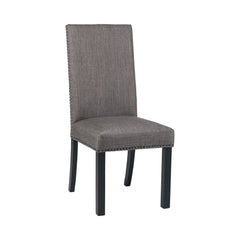 Hubbard Upholstered Side Chairs Charcoal (Set of 2)