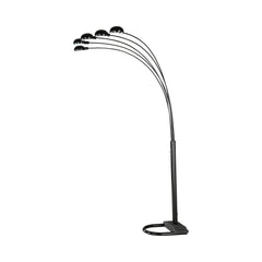 Dacre 5-light Floor Lamp Satin Black