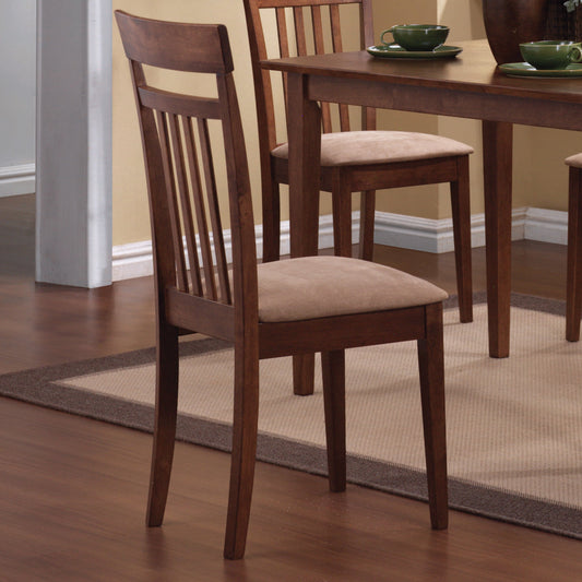 Robles 5-piece Dining Set Chestnut and Tan