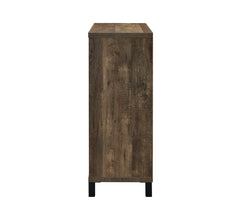 Arlington Bar Cabinet with Sliding Door Rustic Oak