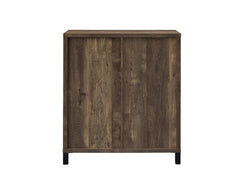 Arlington Bar Cabinet with Sliding Door Rustic Oak