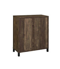 Arlington Bar Cabinet with Sliding Door Rustic Oak