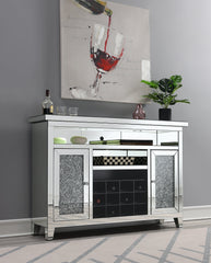 Melinda 2-Door Wine Cabinet with Lighting Mirror