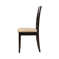 Kelso Lattice Back Dining Chairs Cappuccino (Set of 2)