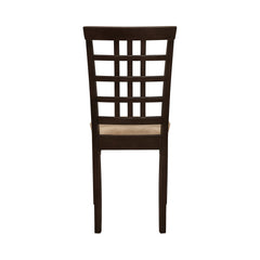 Kelso Lattice Back Dining Chairs Cappuccino (Set of 2)