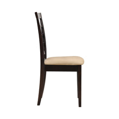 Kelso Lattice Back Dining Chairs Cappuccino (Set of 2)