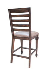 Avenue Ladder Back Counter Height Chairs Brown (Set of 2)