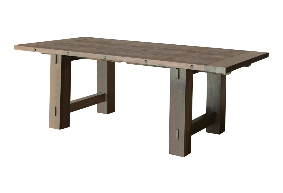 Calandra Rectangle Dining Table with Extension Leaf Vintage Java