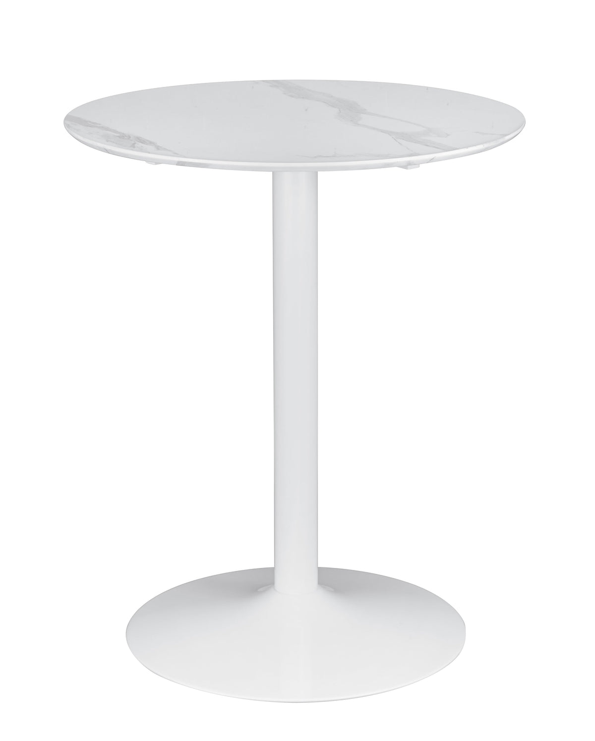 Arkell Round Pedestal Counter Height Table White