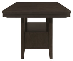 Prentiss Extendable Rectangular Counter Height Table with Butterfly Leaf Cappuccino