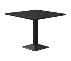 Moxee Square Dining Table Espresso and Gunmetal