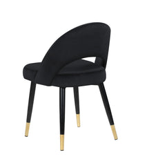 Lindsey Arched Back Upholstered Side Chairs Black (Set of 2)