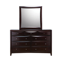 Phoenix 9-drawer Dresser Deep Cappuccino