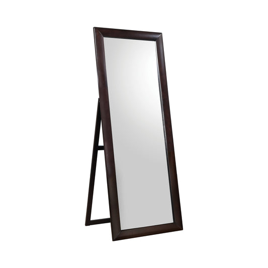 Phoenix Rectangular Standing Floor Mirror Black