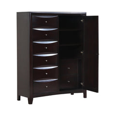 Phoenix 6-drawer Mans Chest Deep Cappuccino