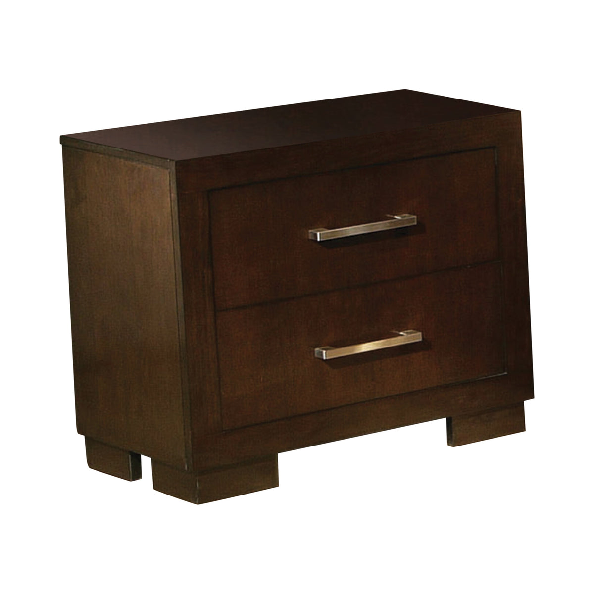 Jessica 2-drawer Nightstand Cappuccino