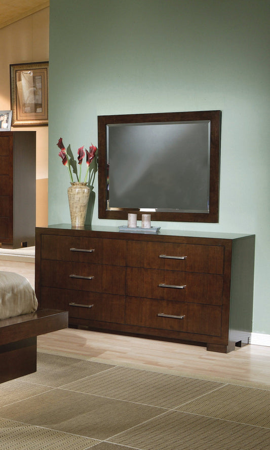 Jessica Rectangular Wall Mirror Cappuccino