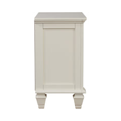 Sandy Beach 3-drawer Nightstand White