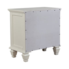 Sandy Beach 3-drawer Nightstand White